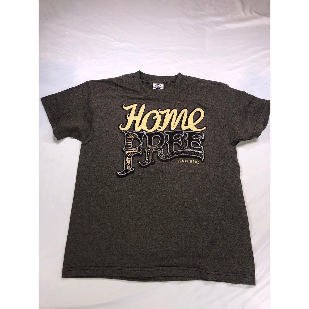 Home Free Vocal Band T Shirt Youth Large Charcoal Gray Graphic Delta Pro‎ Weight